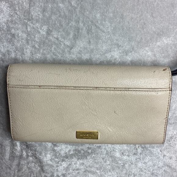 Kate Spade New York Wallet Pink and Navy with Wristlet - Picture 3 of 4